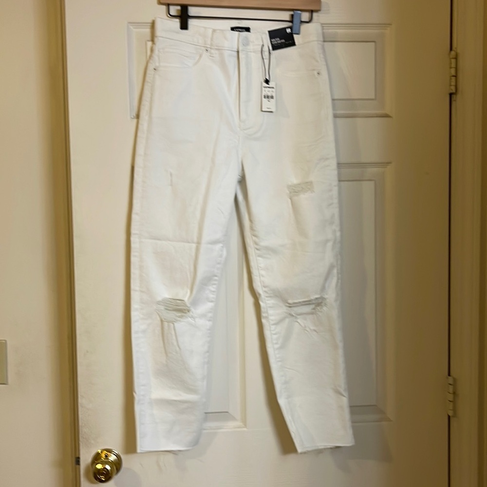 NWT Express super high waist mom jeans